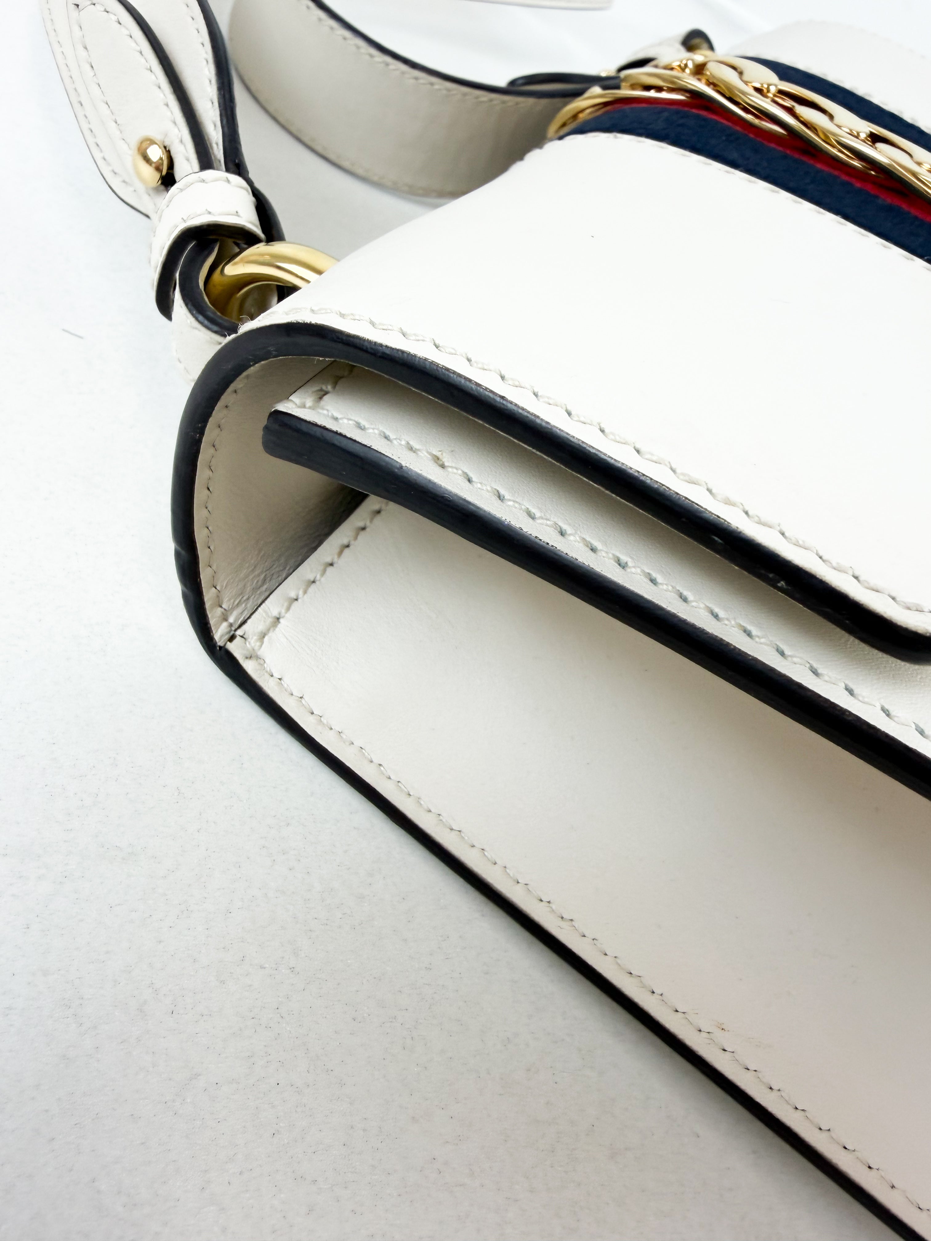 Gucci Small Sylvie White Shoulder Bag
