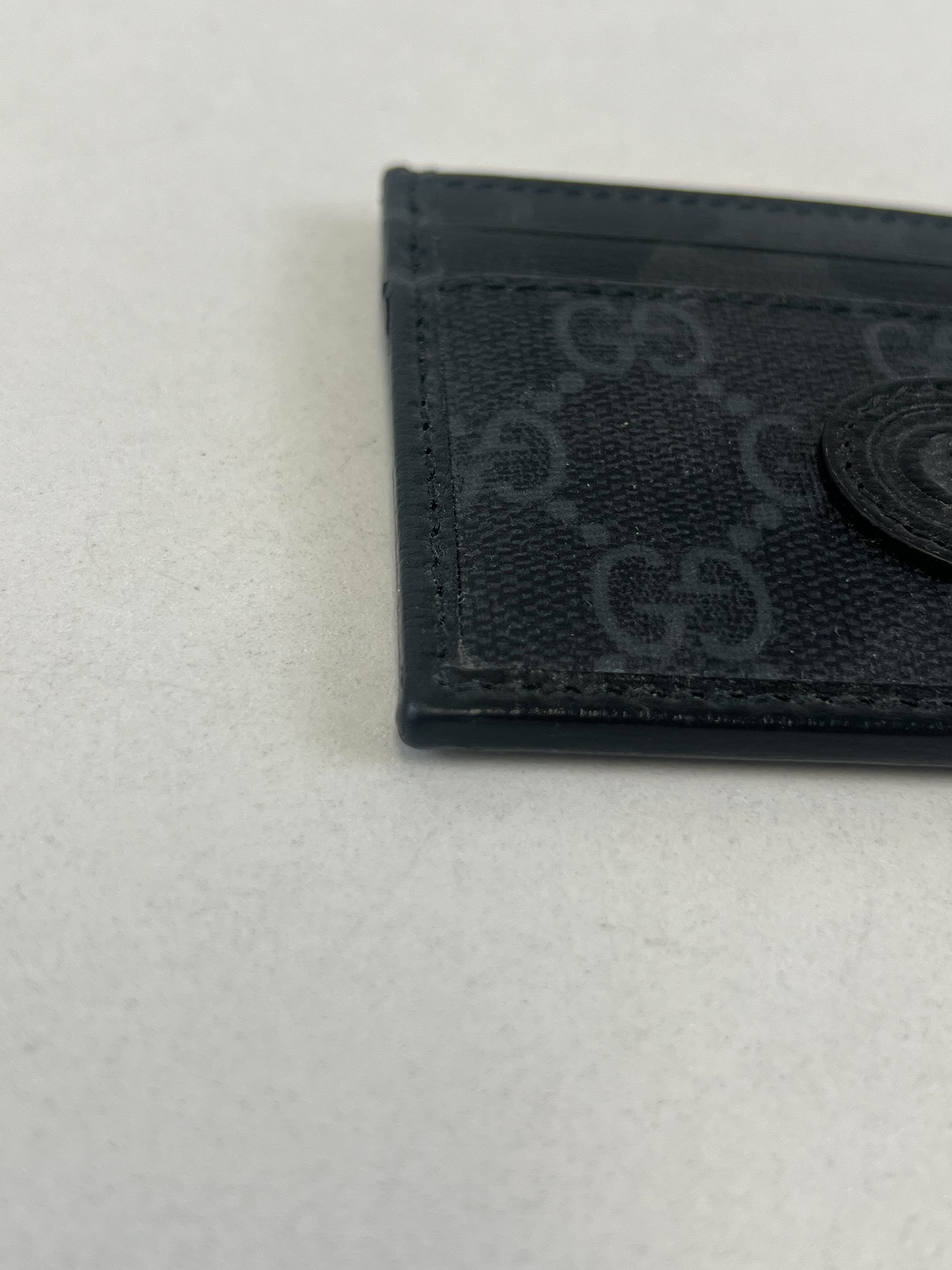 Gucci Mens Black Card Case Wallet