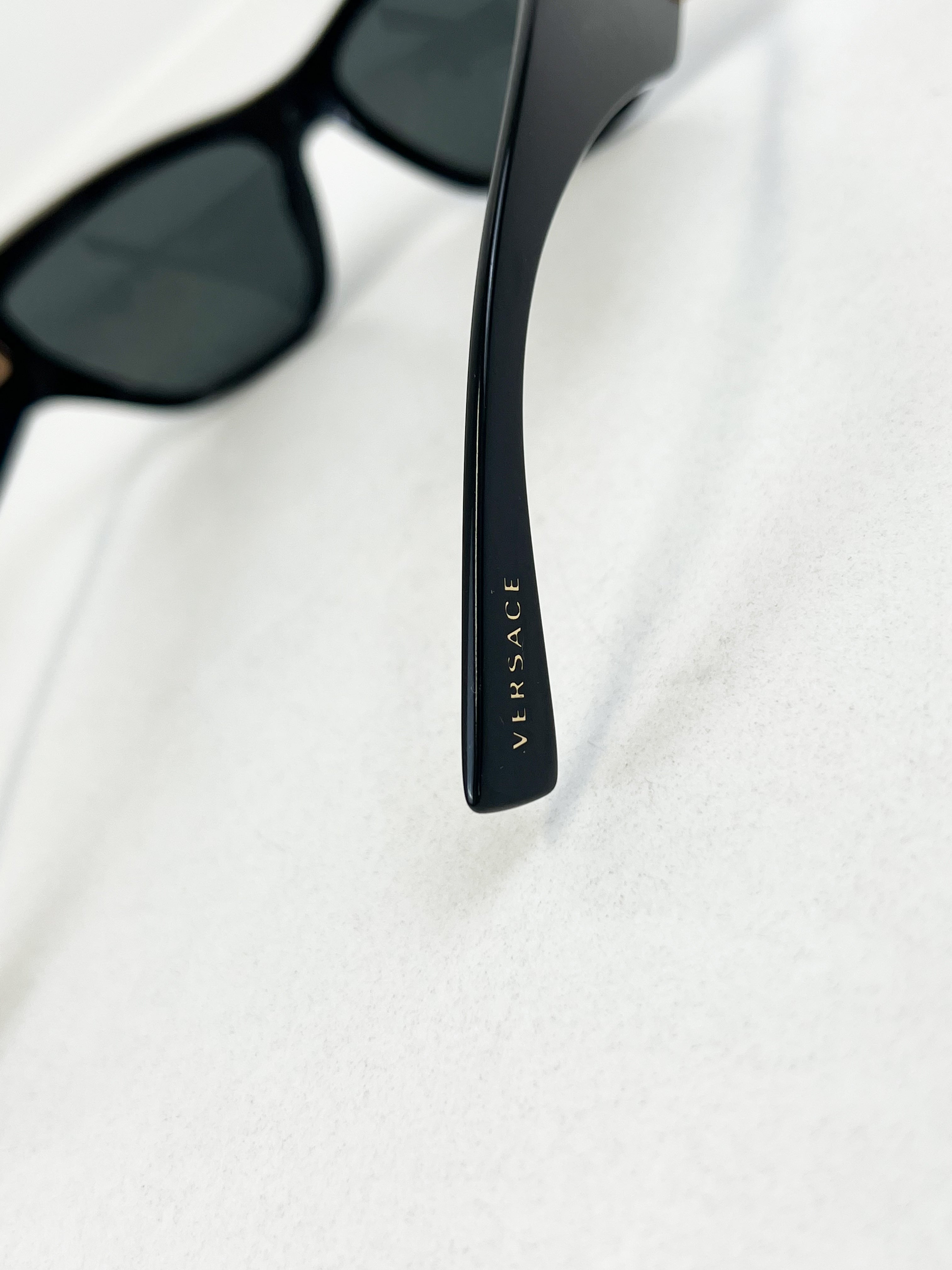 Versace V Logo Sunglasses in Black