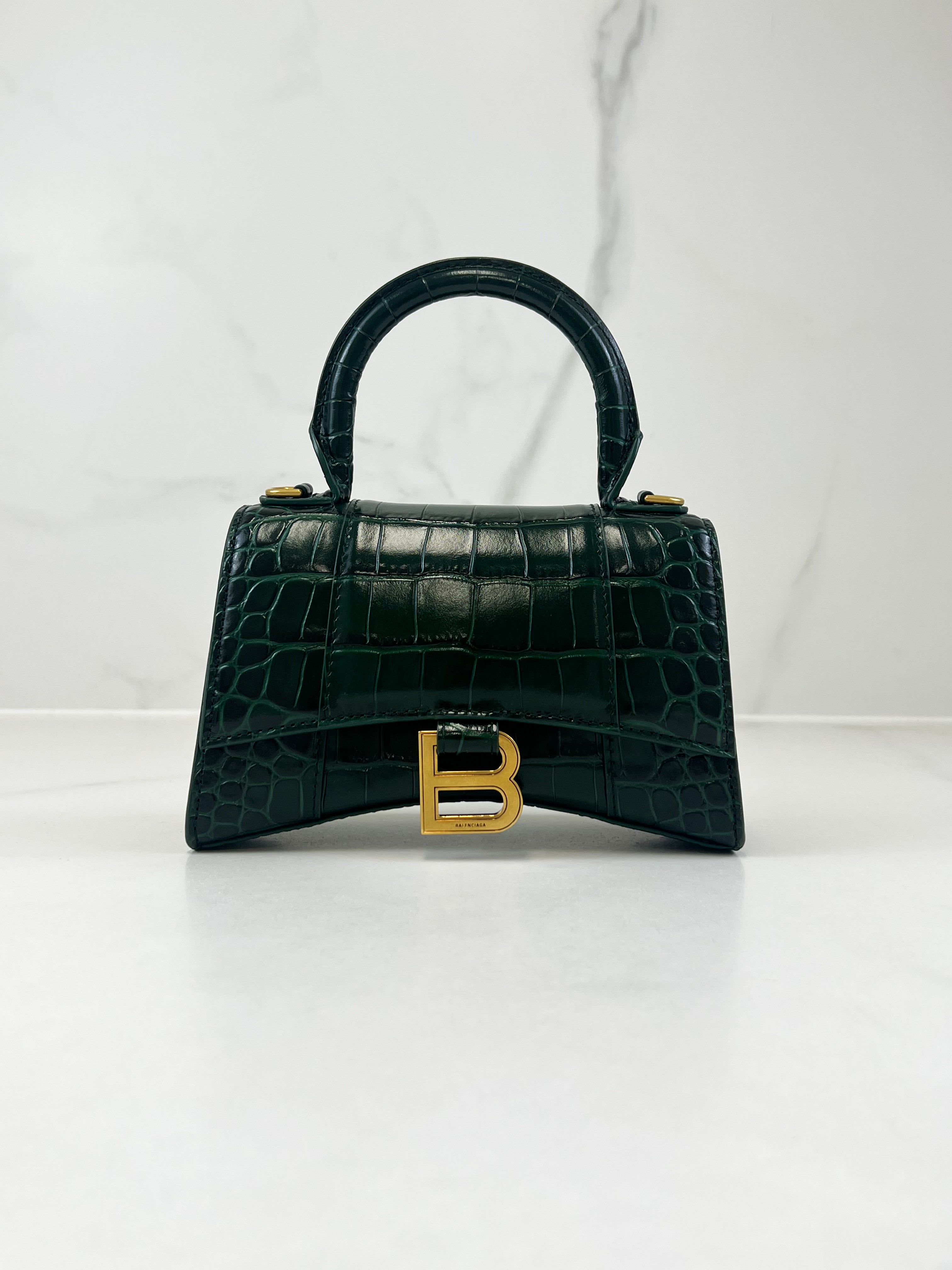 Balenciaga XS Croc Hourglass with GHW