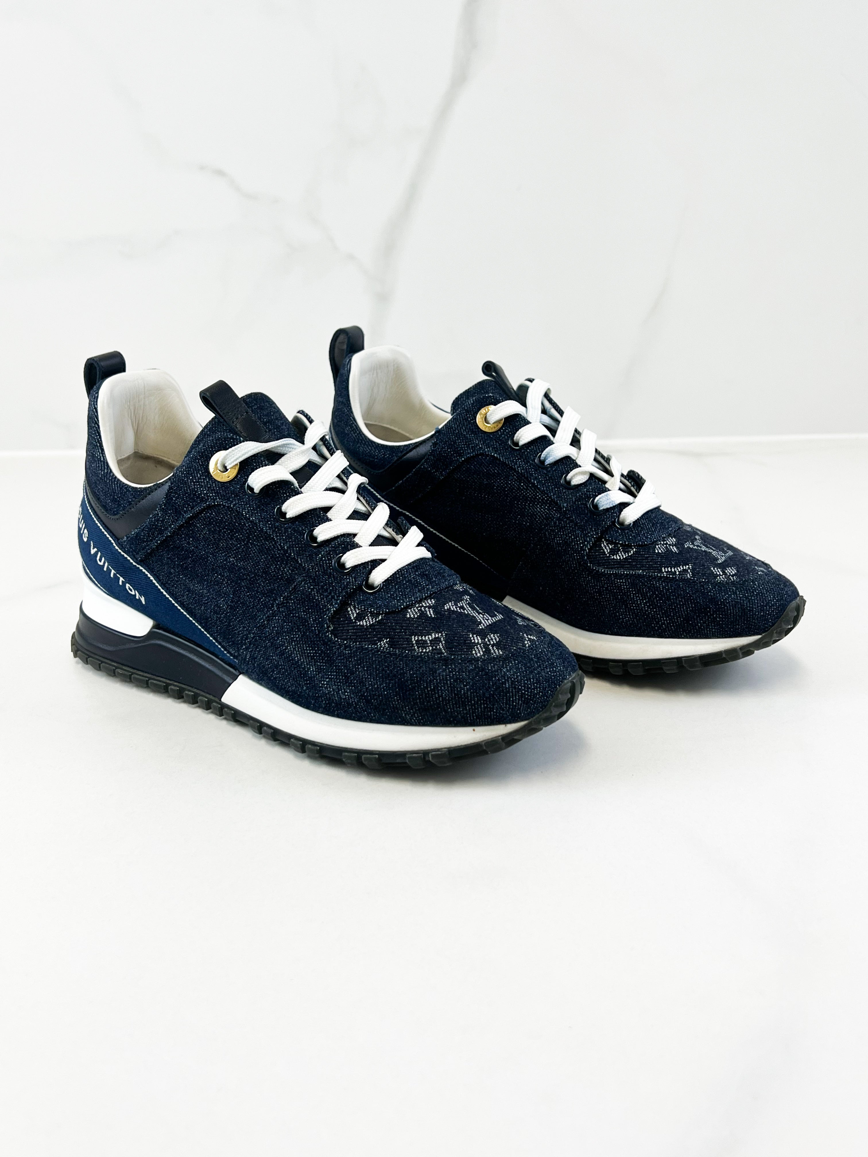 Louis Vuitton Denim Runaway Sneaker Size 36