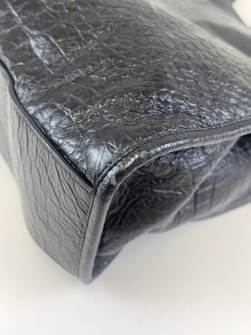 Saint Laurent Niki Shopping Crinkled Vintage Leather