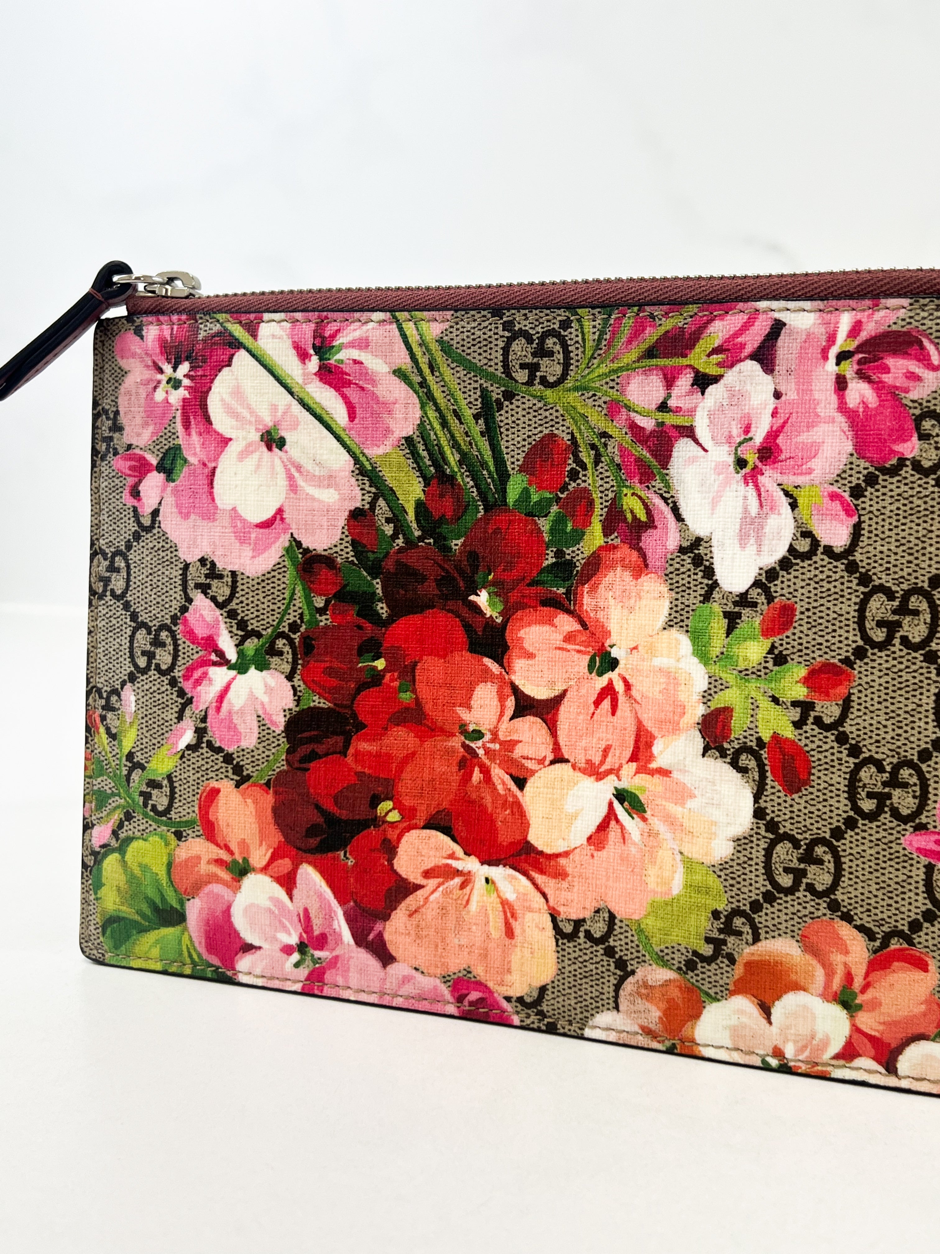 Gucci Floral Supreme Clutch