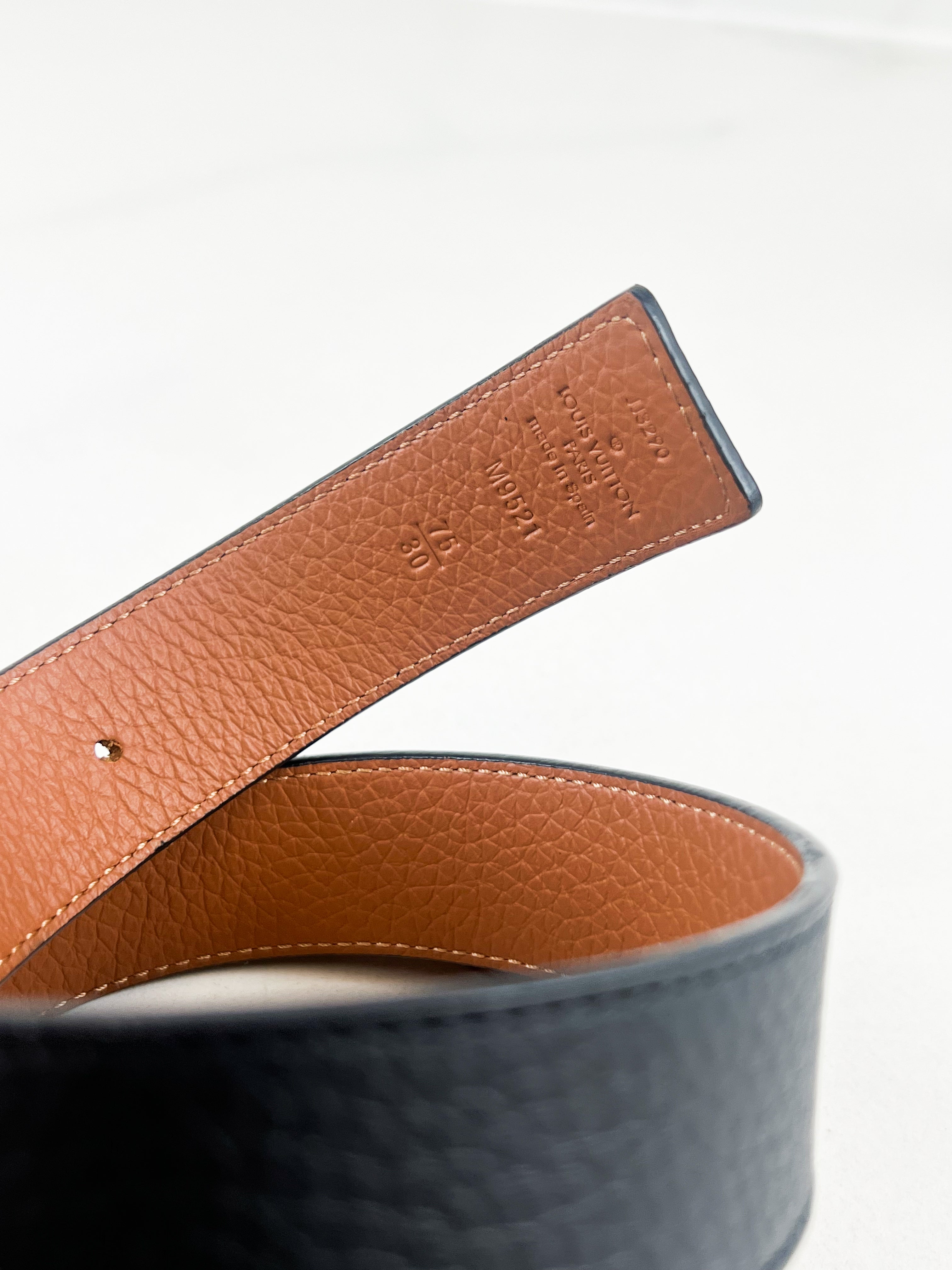 Louis Vuitton 30mm Reversible Belt Size 75