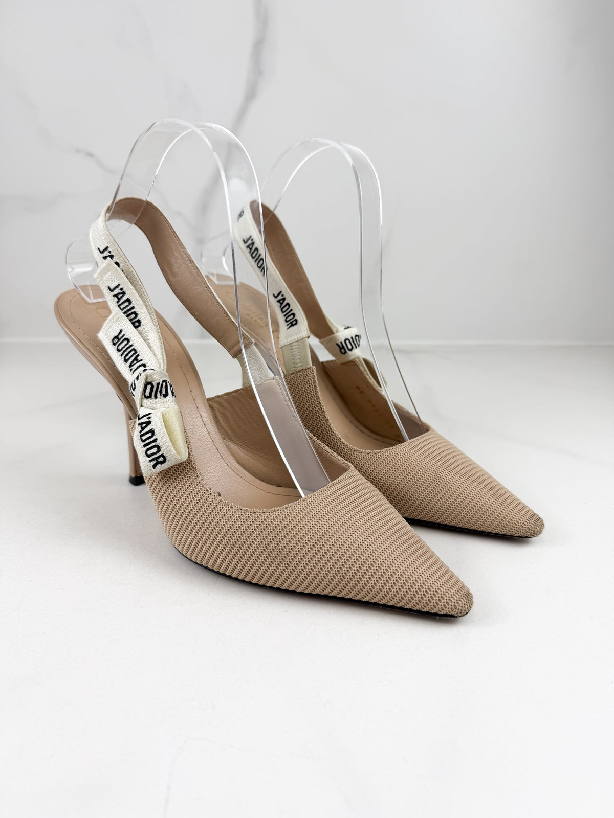 Christian Dior Beige J'adior Slingback Heel Size