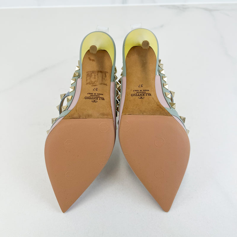 Valentino Multicolour Rockstud Pumps Size 37