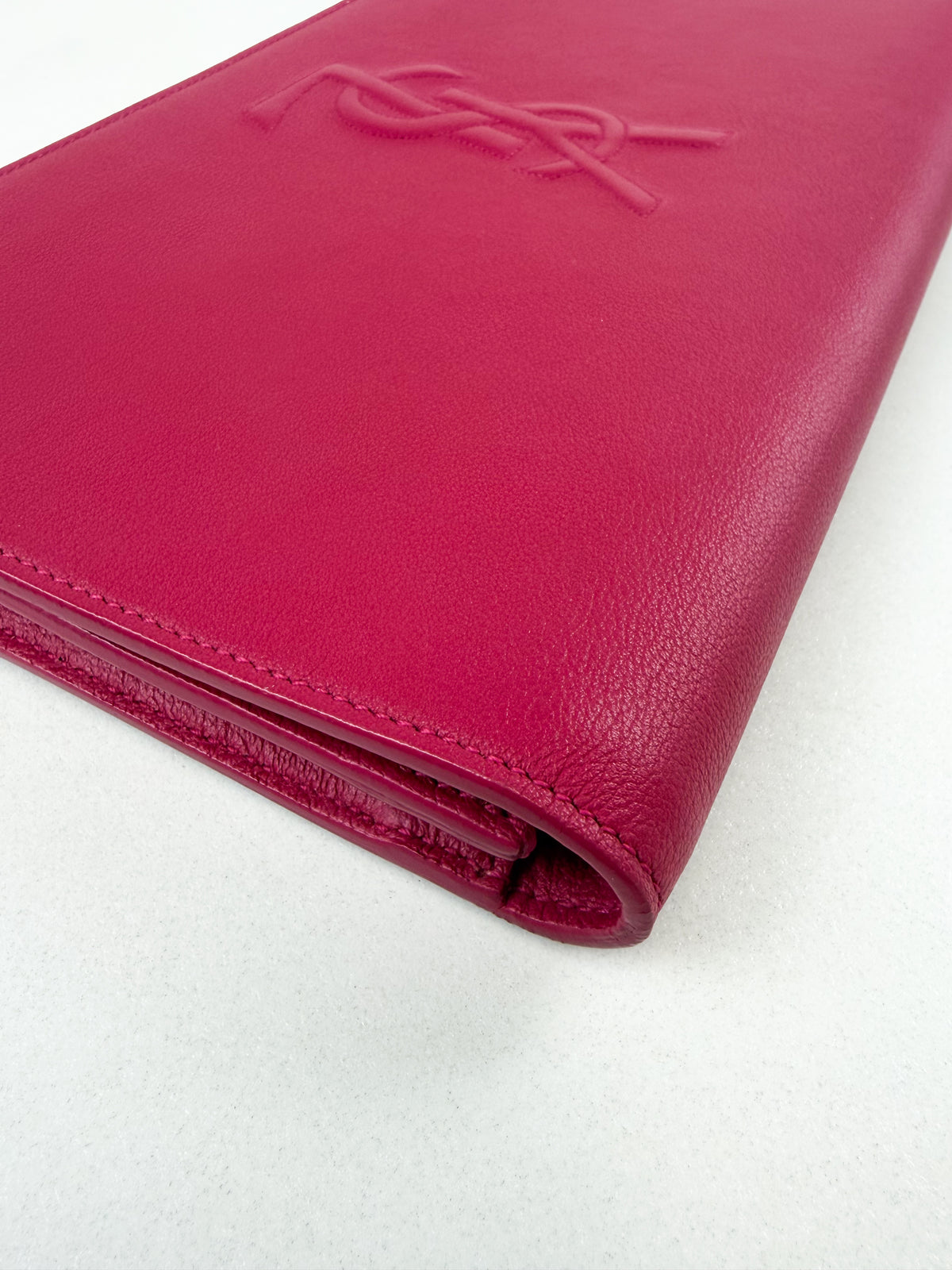Saint Laurent Hot Pink Belle De Jour Clutch