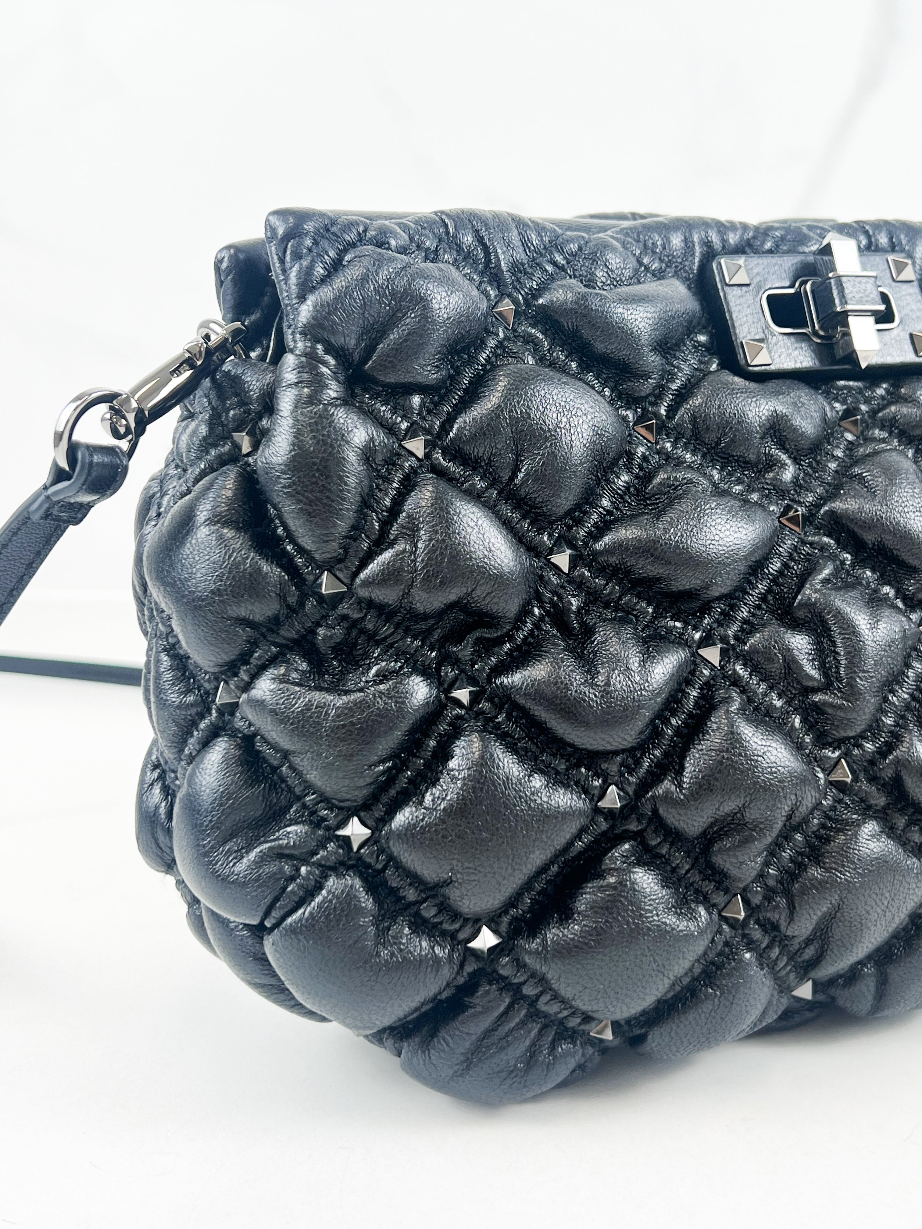 Valentino Garavani Rockstud Spike Nappa Leather Clutch