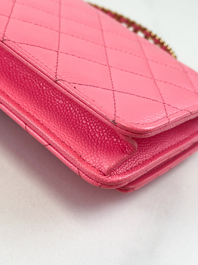 Chanel 22S Pink Caviar WOC
