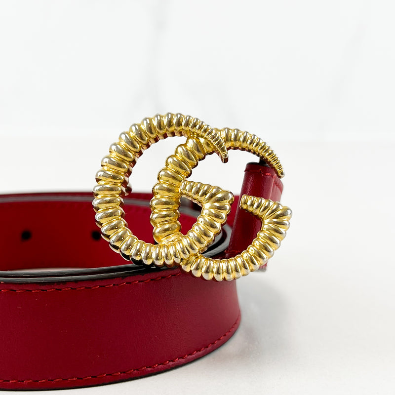 Gucci GG Torchon Belt 20mm Size 80
