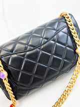 Chanel CC Mini Black Lambskin Rectanglular Flap