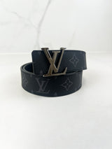 Louis Vuitton Damier Graphite Initials 35mm Belt with SHW
