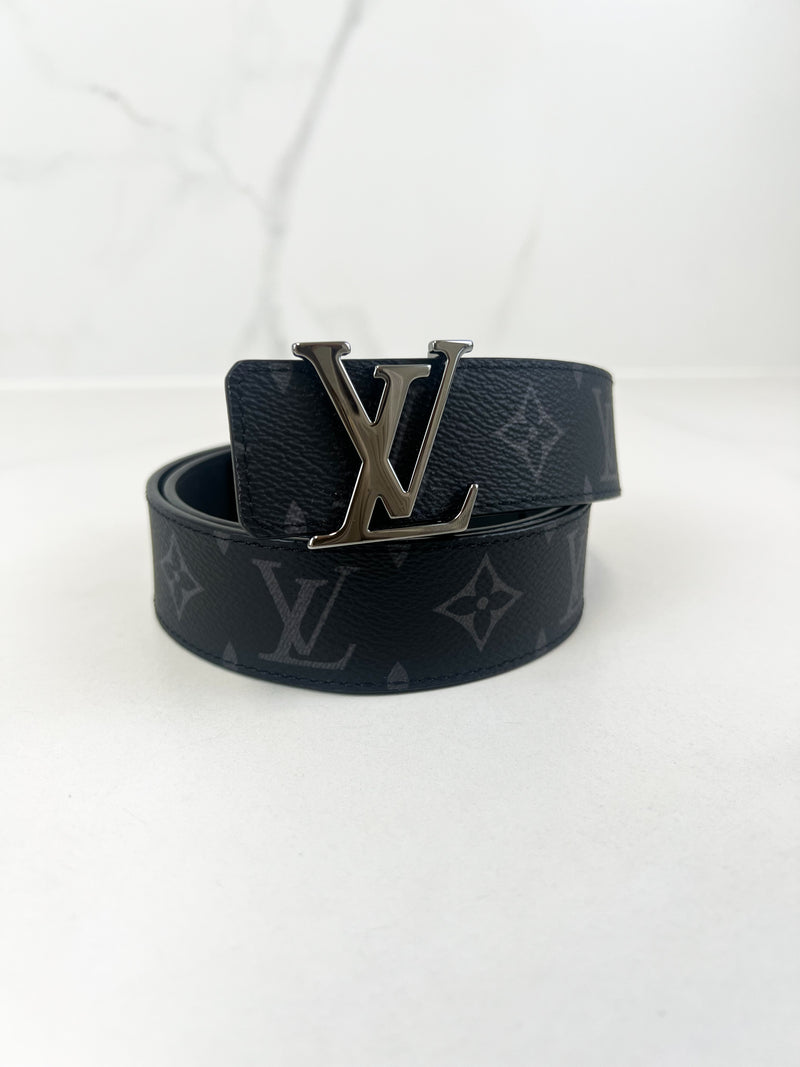 Louis Vuitton Damier Graphite Initials 35mm Belt with SHW