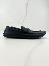 Louis Vuitton Men's Monte Carlo Calfskin Black Loafers Size 10