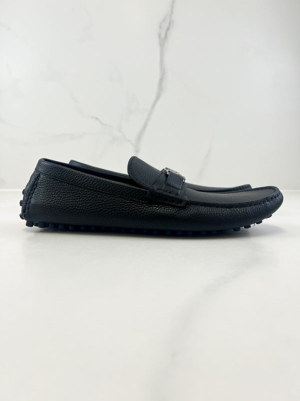 Louis Vuitton Men's Monte Carlo Calfskin Black Loafers Size 10