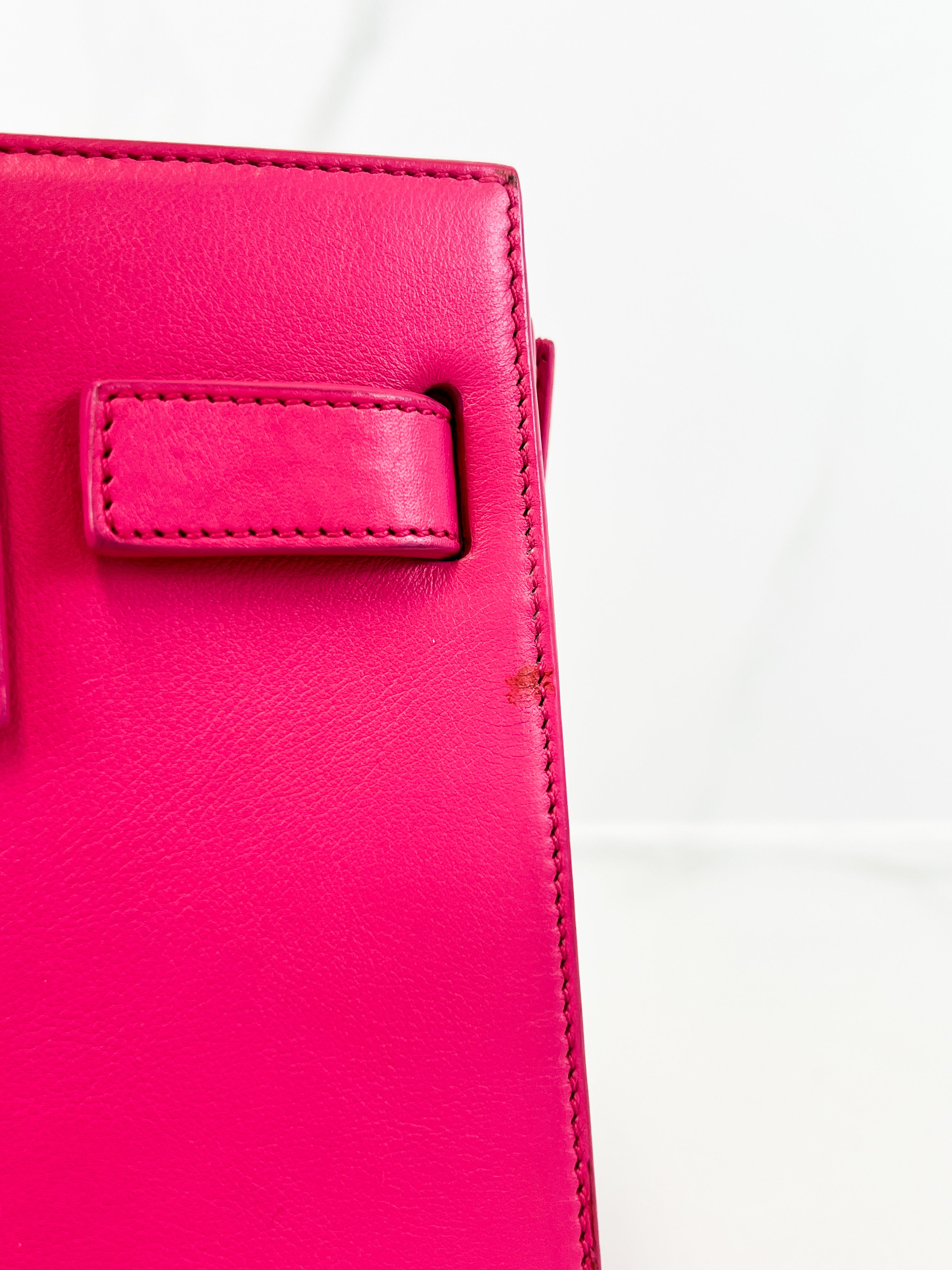 Saint Laurent Nano Sac De Jour in Pink