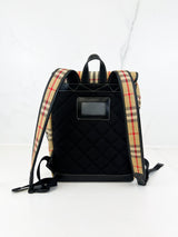 Burberry Check Pattern Backpack