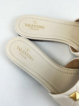 Valentino Roman Stud Nappa Leather Slippers Size 41