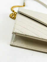 Saint Laurent Bone Cassandre Envelope WOC