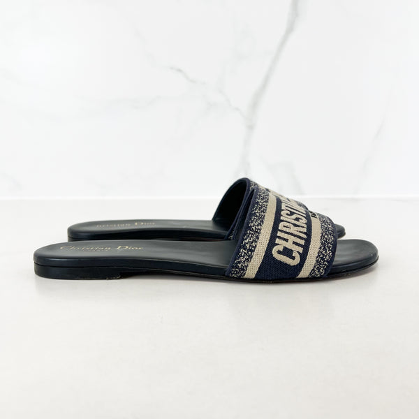 Christian Dior Dway Slides Size 39.5