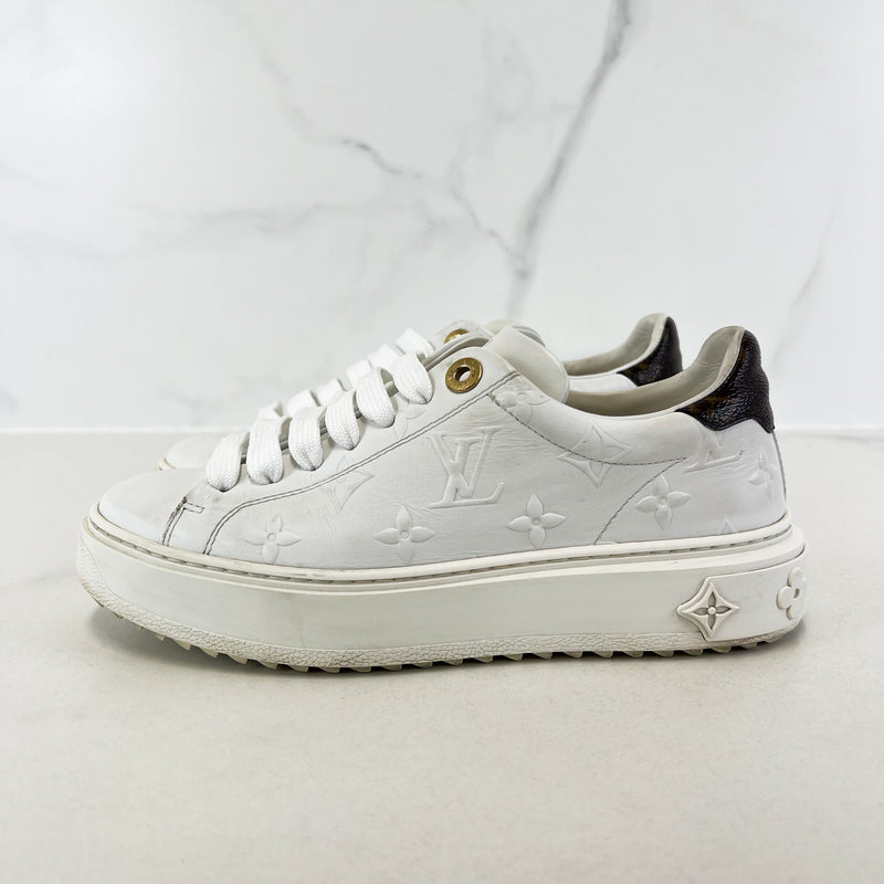 Louis Vuitton Monogram Time Out Sneaker Size 35