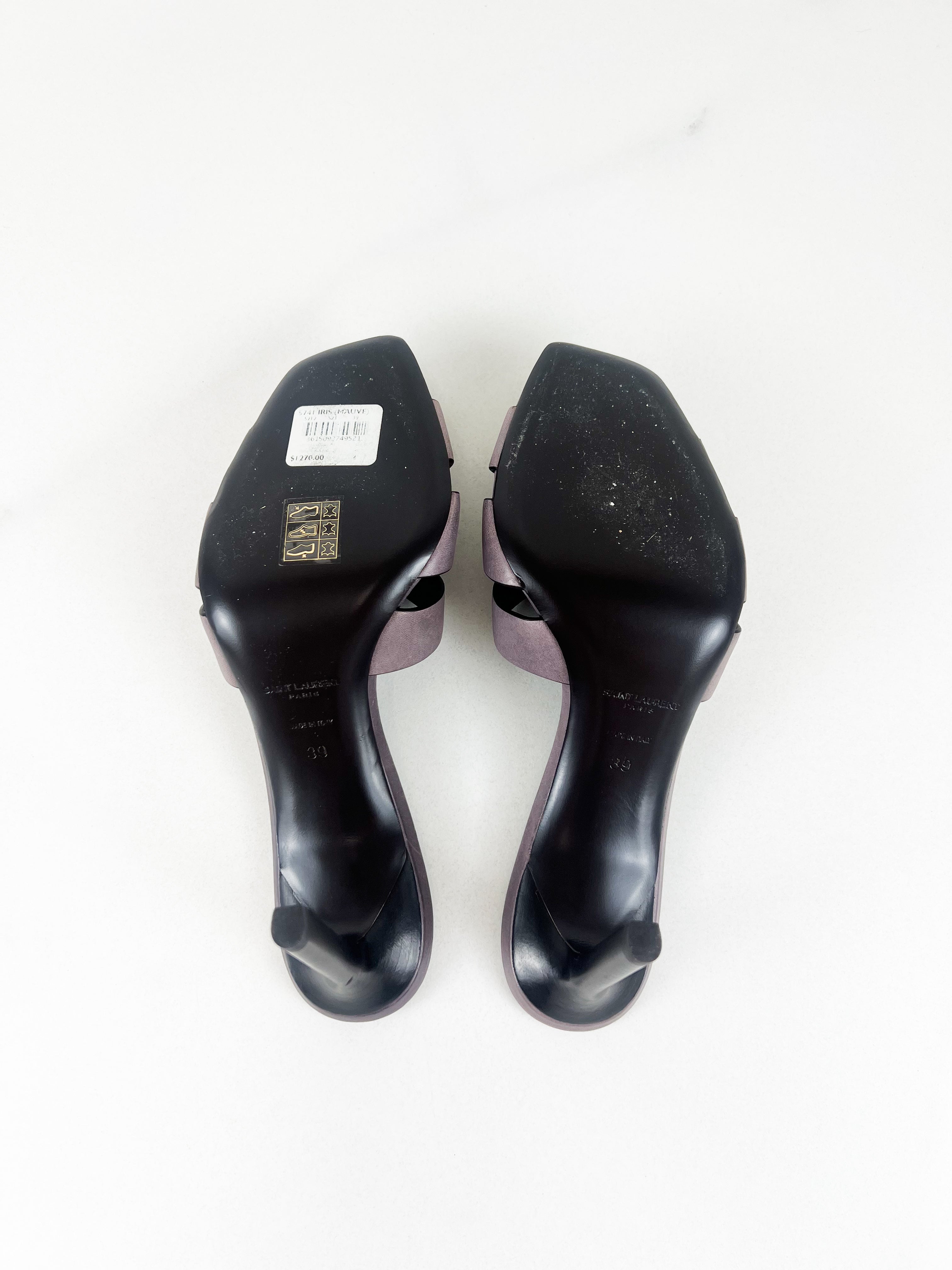 Saint Laurent Purple Tribute Heels in Purple 85mm Size 39