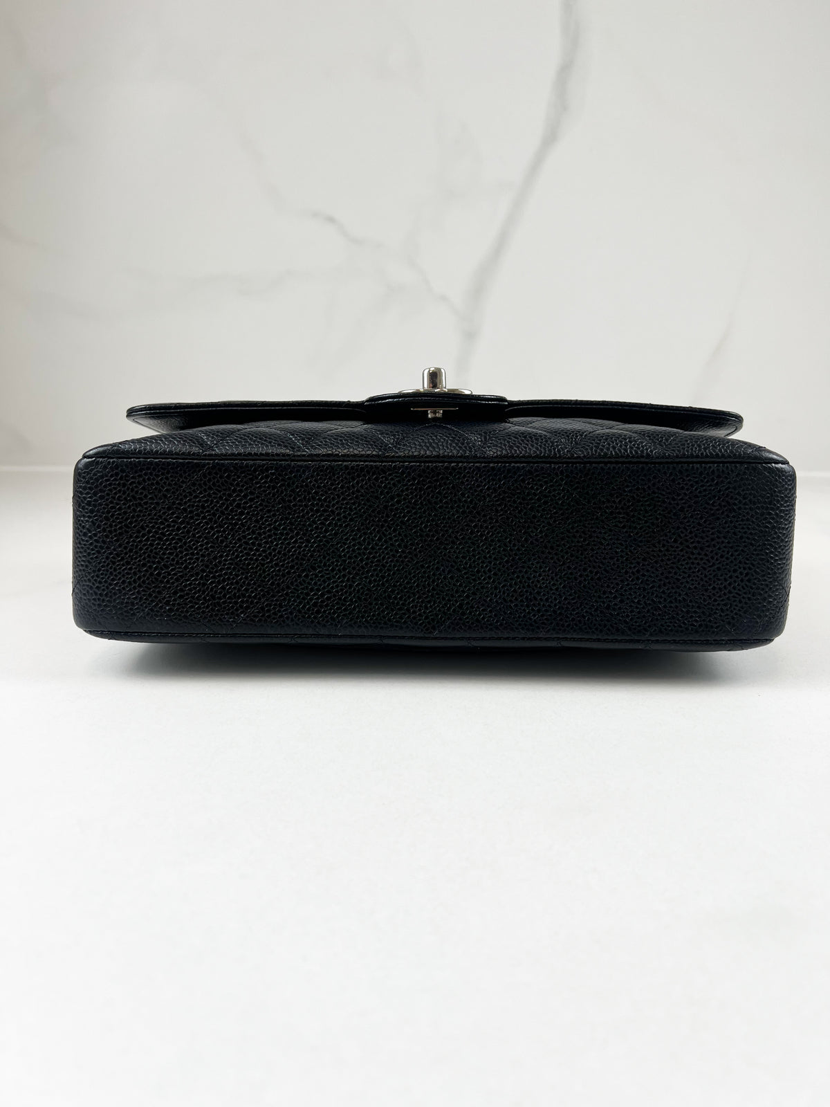 Chanel CC Medium Caviar Black Classic Double Flap Shoulder Bag