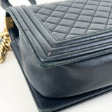 Chanel Black New Medium Lambskin Boy Bag with GHW