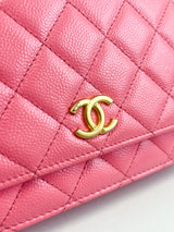 Chanel 22S Pink Caviar WOC