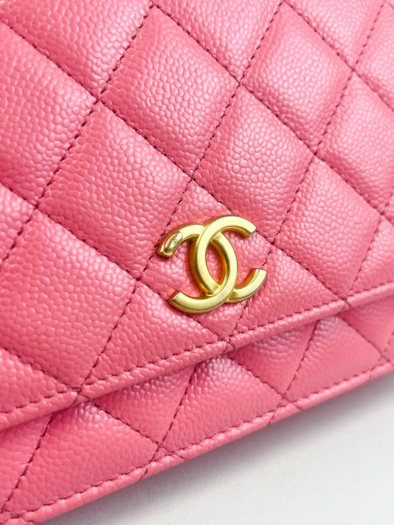 Chanel 22S Pink Caviar WOC