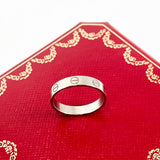 Cartier Love Ring in White Gold Size 52