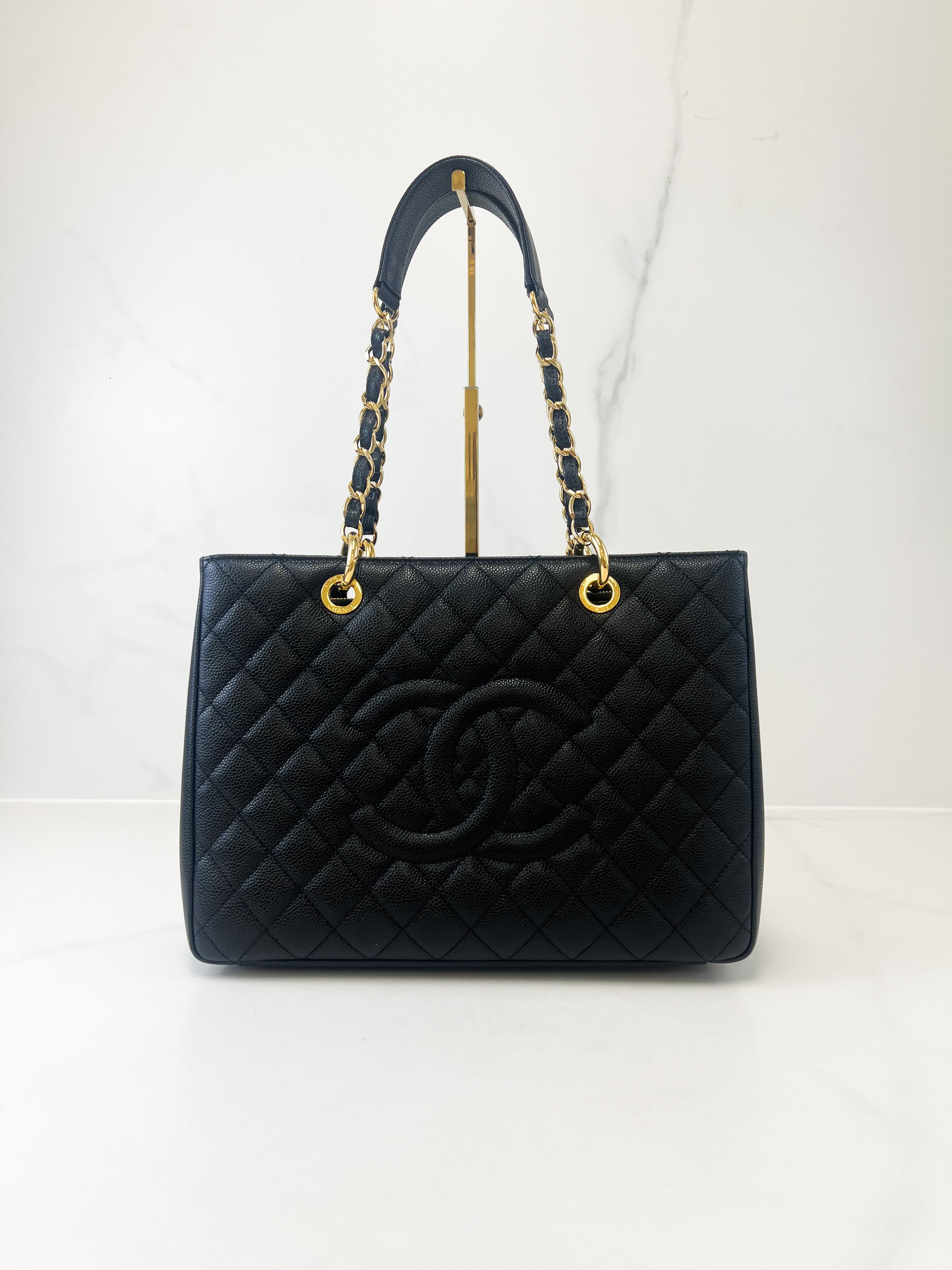 Chanel CC Black Caviar GST Tote