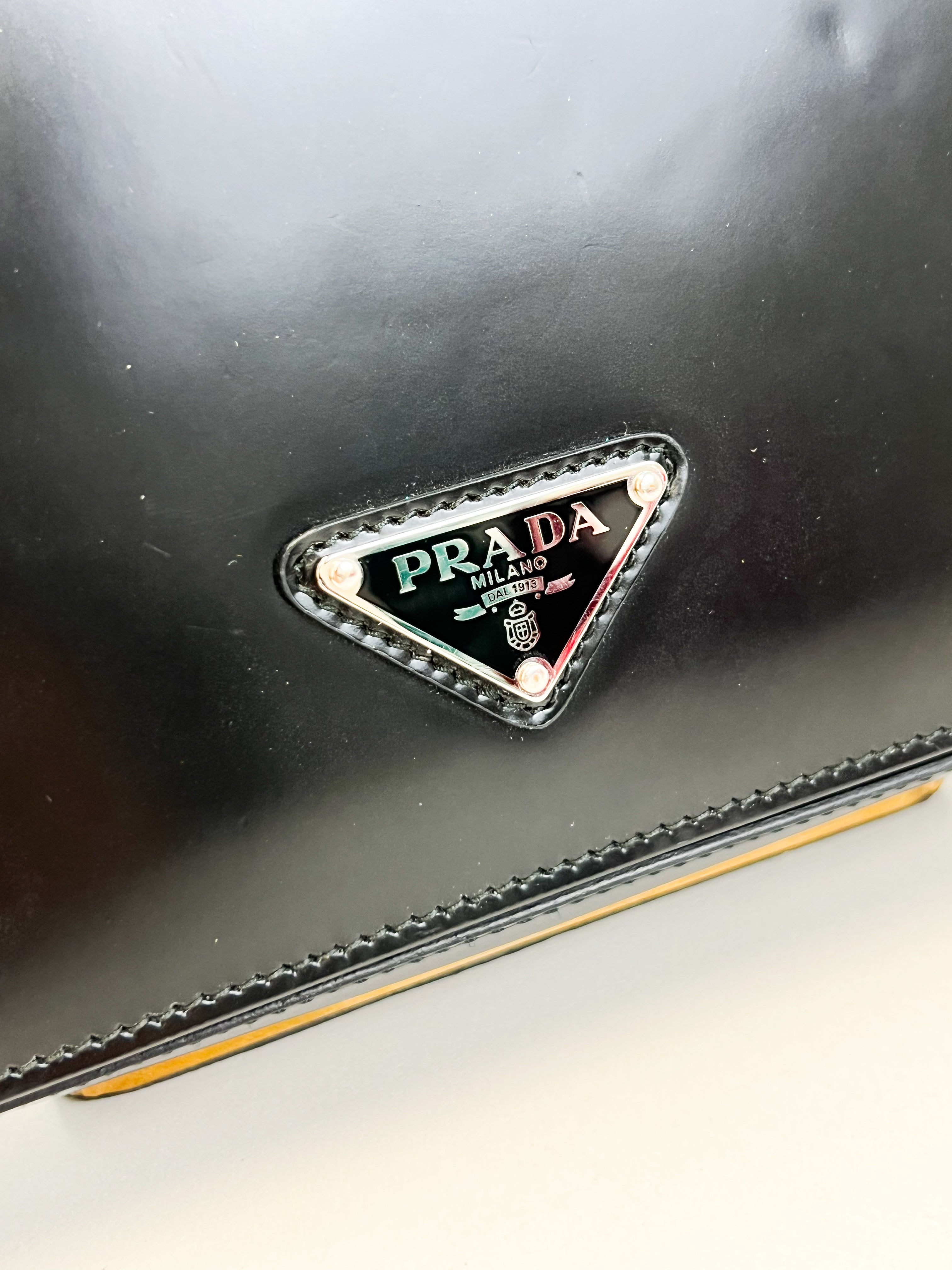 Prada Spazzolato Femme Shoulder Bag