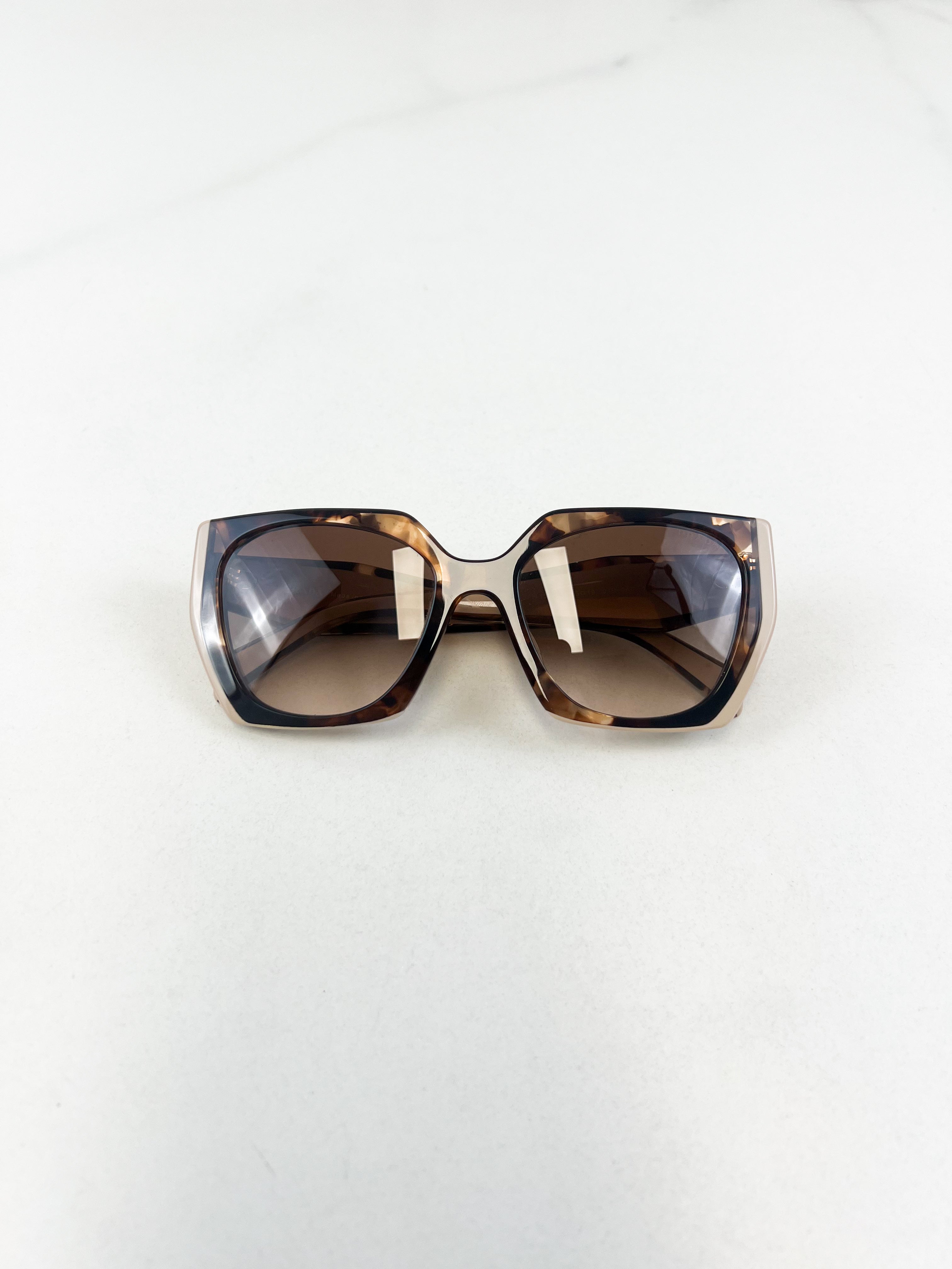 Prada Beige & Brown Sunglasses