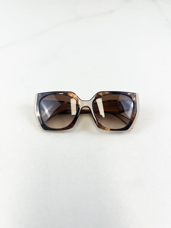 Prada Beige & Brown Sunglasses