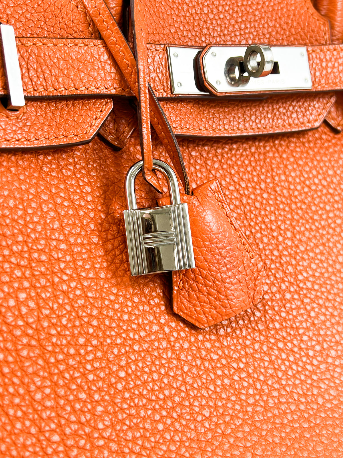 Hermes Togo Orange Birkin 30 with PHW