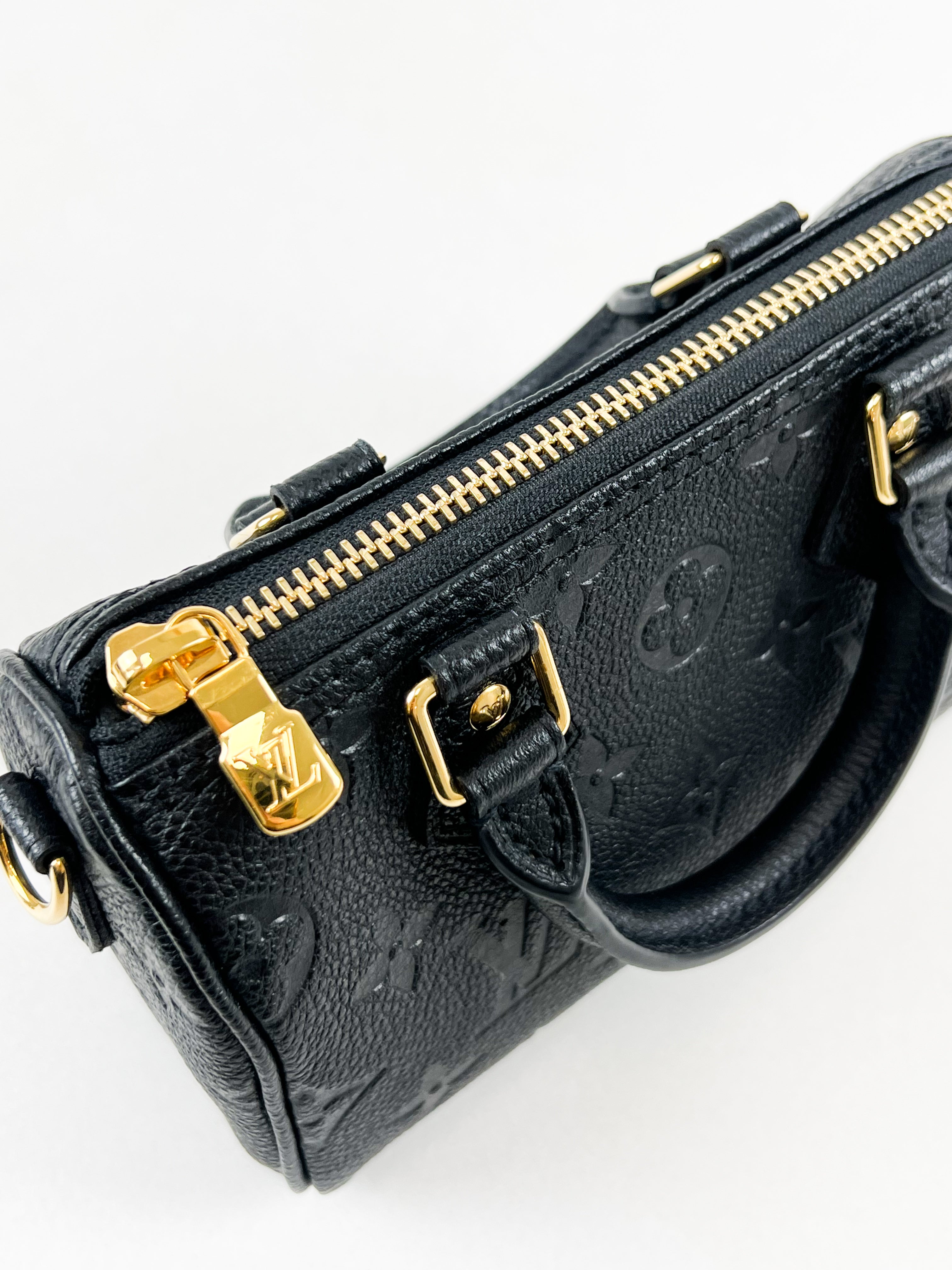 Louis Vuitton Nano Speedy in Monogram Empreinte Leather