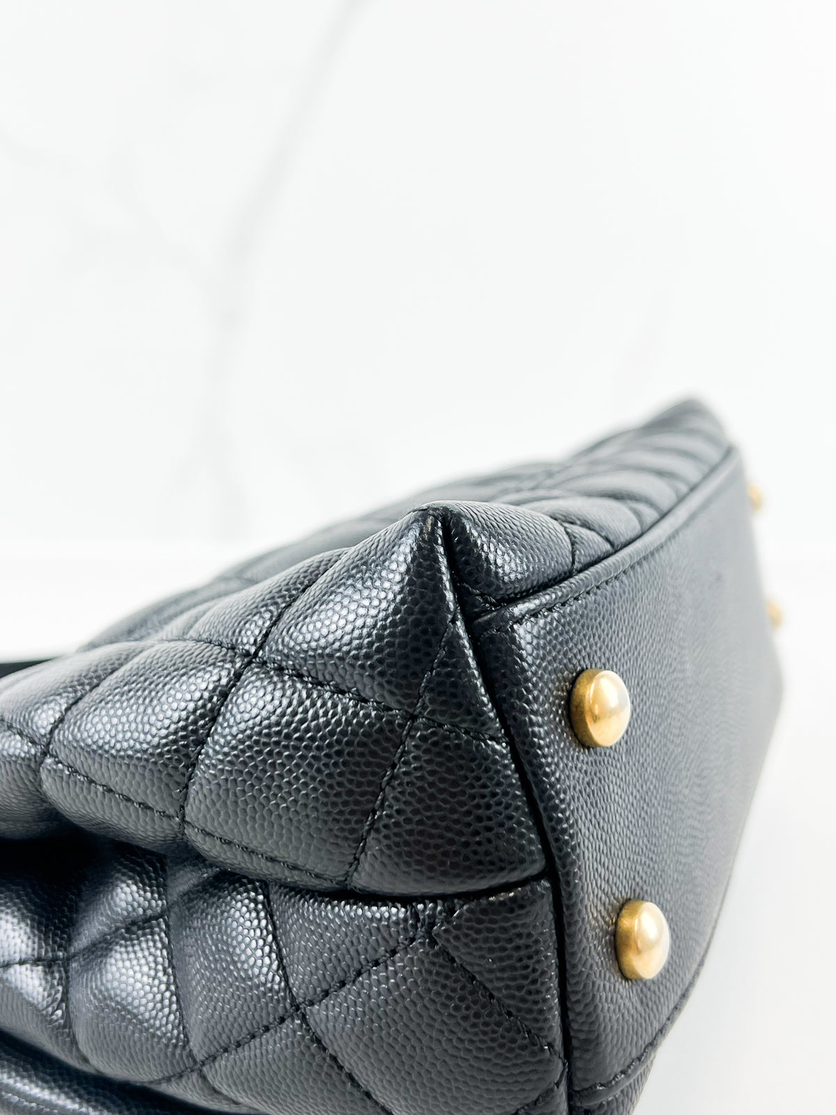 Chanel Small Black Caviar Coco Handle