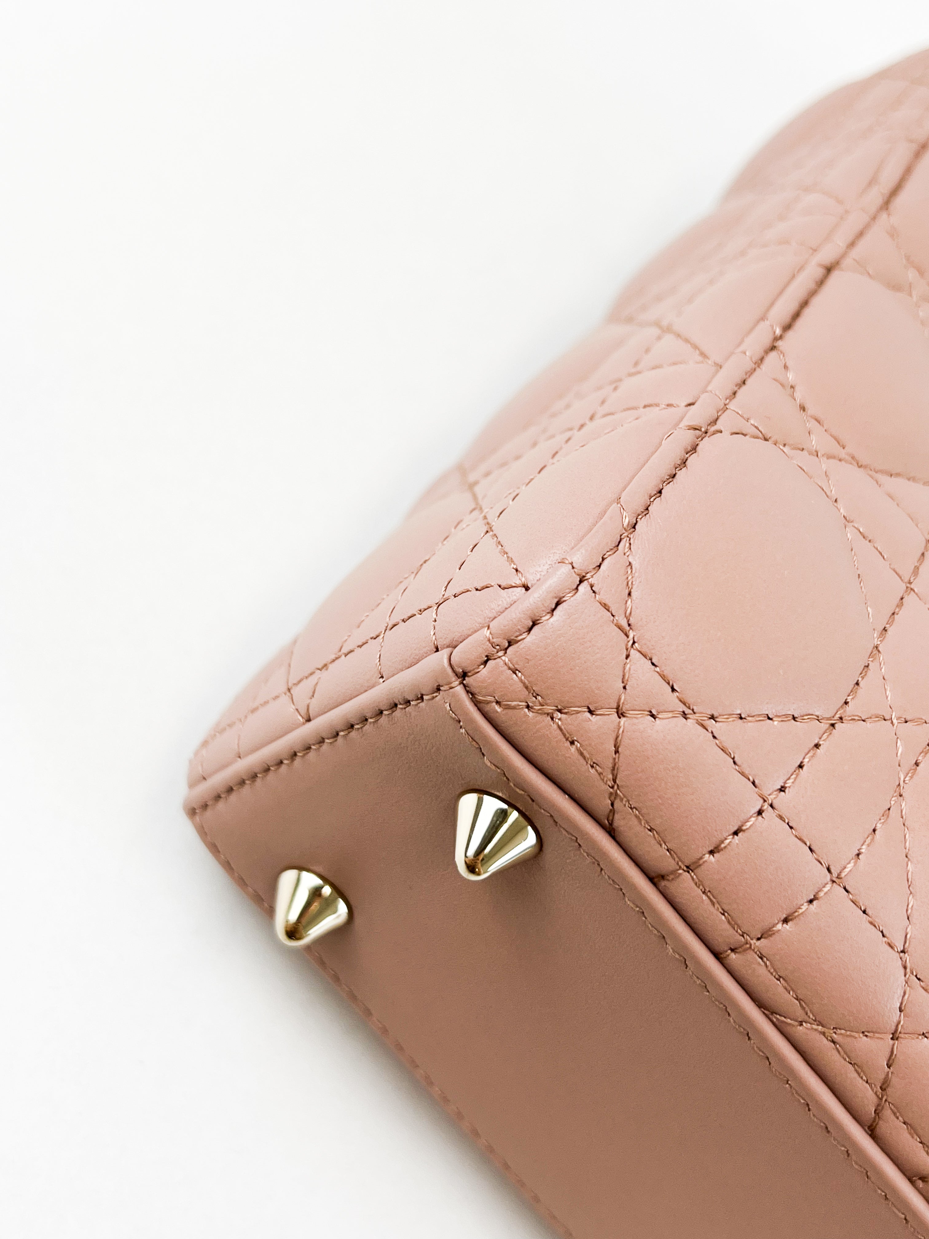 Christian Dior Small Lady Dior In Blush Cannage