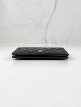 Chanel CC Black Caviar Flap Wallet GHW