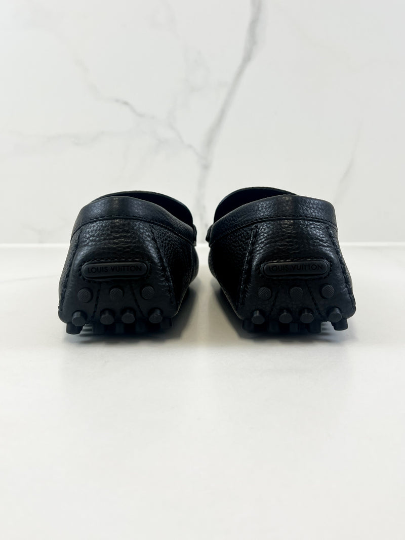 Louis Vuitton Men's Monte Carlo Calfskin Black Loafers Size 10
