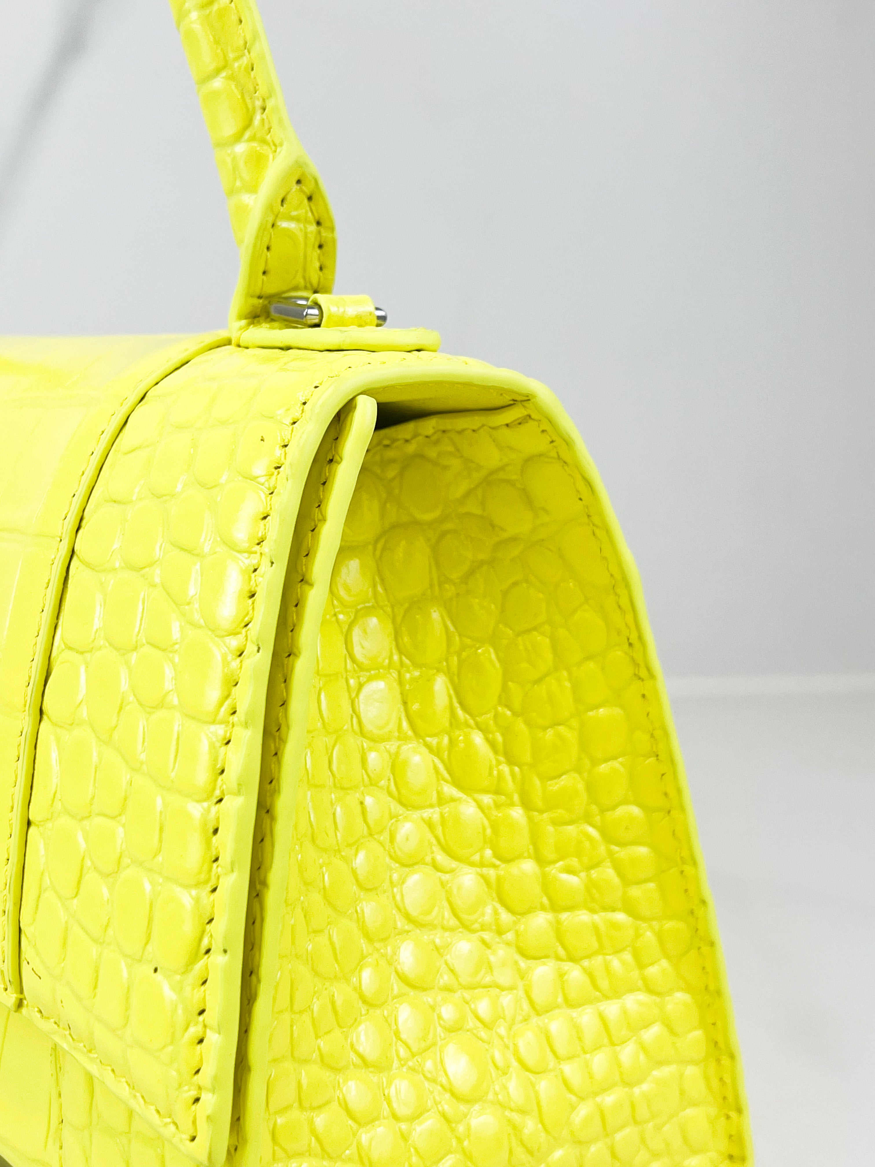 Balenciaga Small Croc Hourglass with SHW