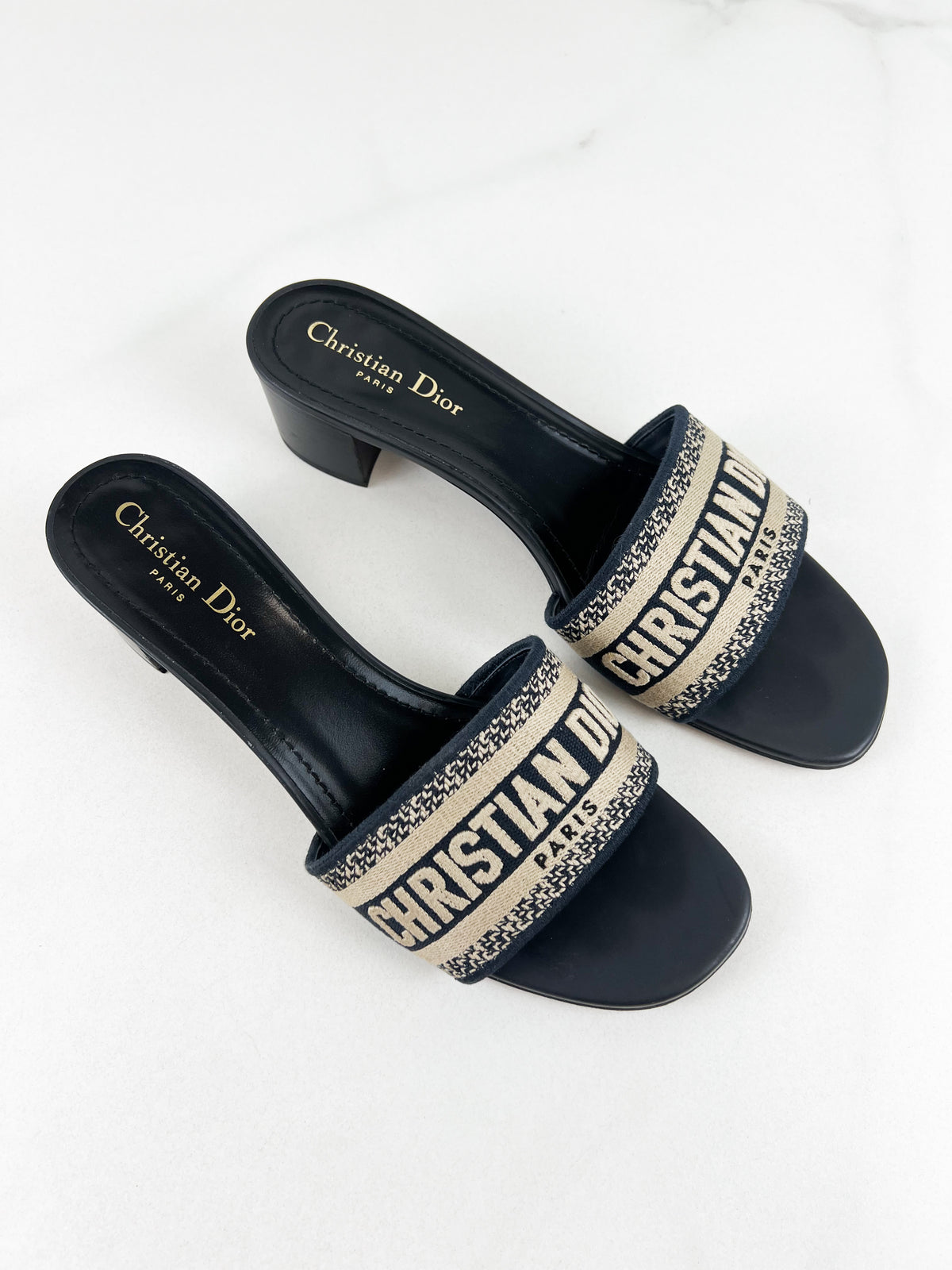 Christian Dior Dway Mule Slides Size 40.5