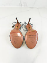 Aquazzura Tequilla 105 Embellished Slingback Pumps Size 37