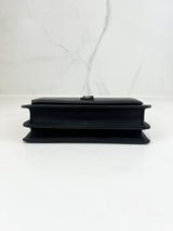 Saint Laurent Black Sunset Grained Shoulder Bag