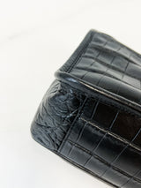 Saint Laurent Nikki Chain Bag in Crinkled Leather