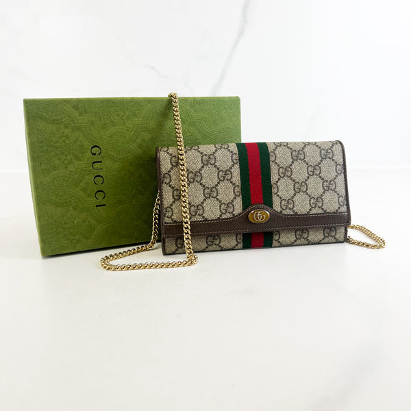 Gucci Ophidia Wallet On Chain Shopluxe Consignment