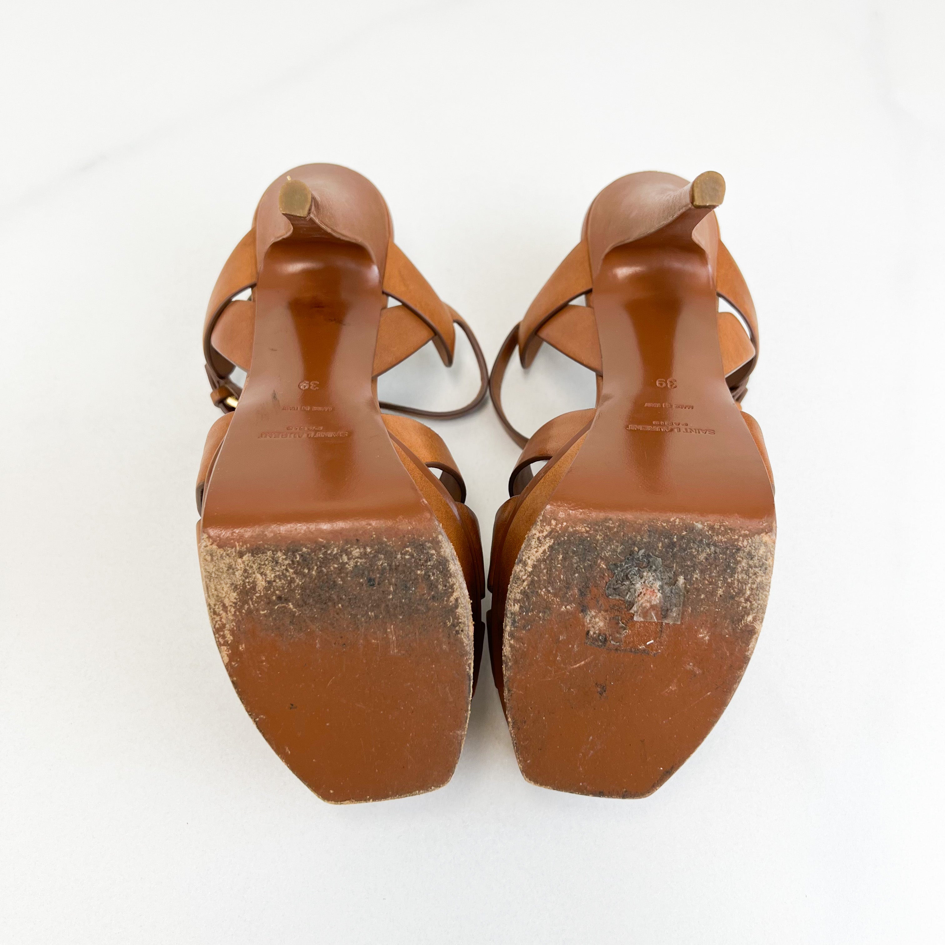 Saint Laurent Amber Tributes 105 in Smooth Leather Size 39