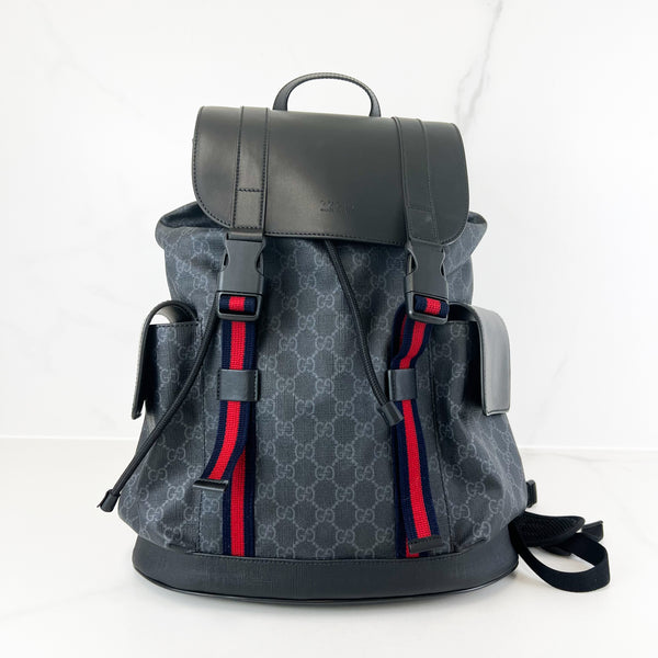 Gucci GG Supreme Black Backpack