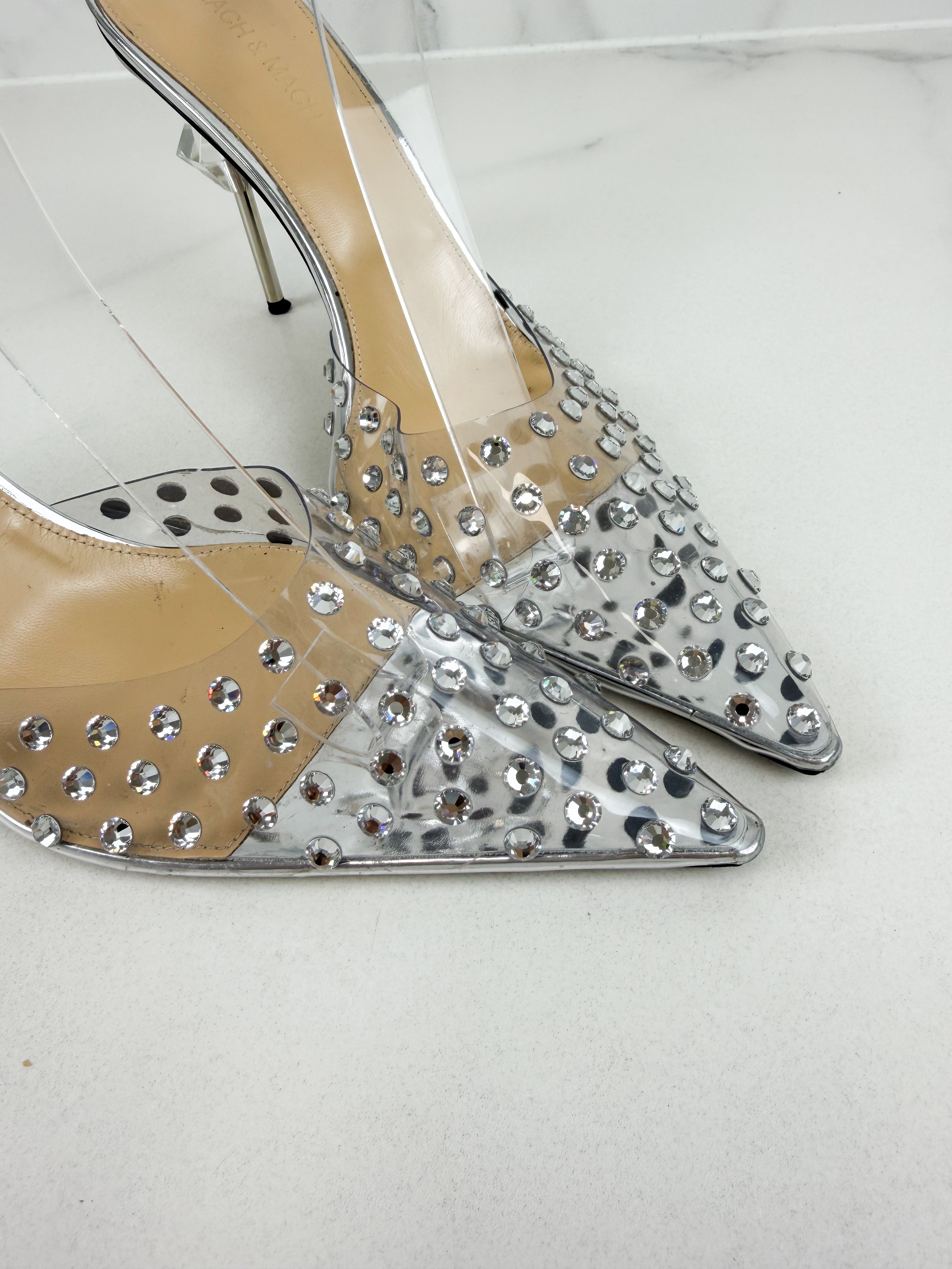 Mach & Mach Embellished Crystal Pump Size 41